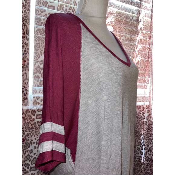 Women’s Burgundy Maurices Quarter Sleeve Shirt 💖 - Picture 13 of 17